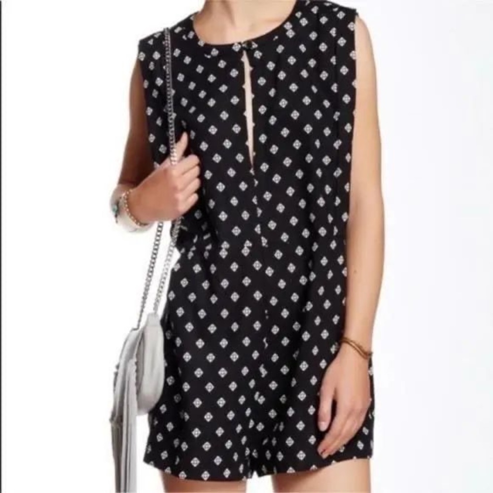 Free People Black and White Jumpsuit with Elegant Design